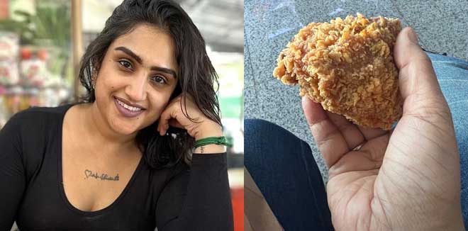 ഇത്രയും ചെറിയ കോഴിയെ ലോകം കണ്ടിട്ടുണ്ടോ, ഇത് കോഴിയാണോ കാക്കയാണോ ? വനിത വിജയകുമാറിന്റെ ട്വീറ്റ് വൈറൽ