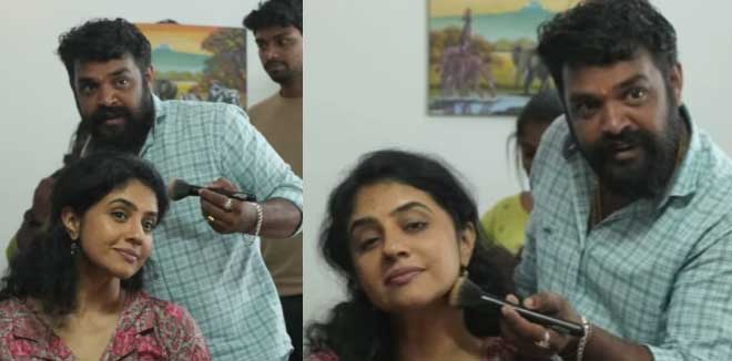 സിനിമയ്ക്കു വേണ്ടിയുള്ള ആദ്യ മേക്കപ്പ്: വിഡിയോ പങ്കുവച്ച്  മേതിൽ ദേവിക