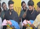 നിവിന്റെ ‘ബേബി ഗേള്‍’ ആകുന്നത് 15 ദിവസം പ്രായമുള്ള രുദ്ര: ചെണ്ടമേളത്തോടെ, പടക്കം പൊട്ടിച്ച് സ്വീകരണം
