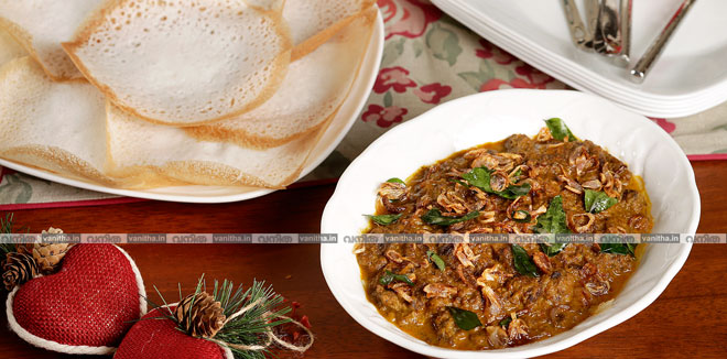 Aval-appam-+naadan-beef-curry