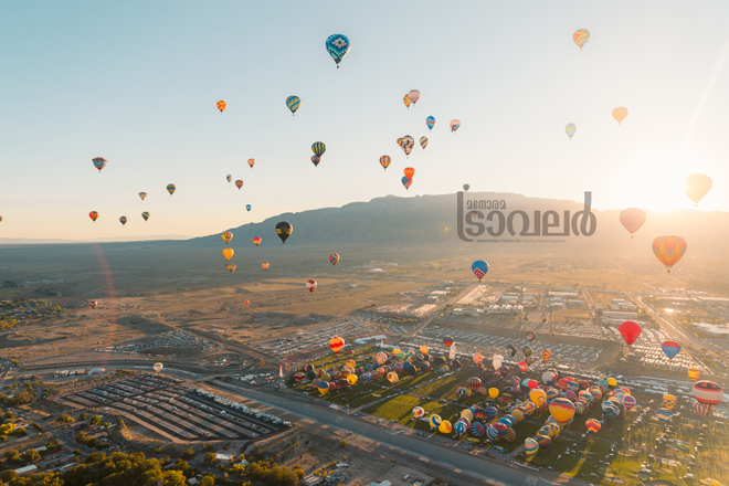 Hot-Air-Balloon-Festival,-Albuquerque,-New-Mexico