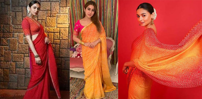 bandhani-sari-bollywood-actress-trend-in-fashion