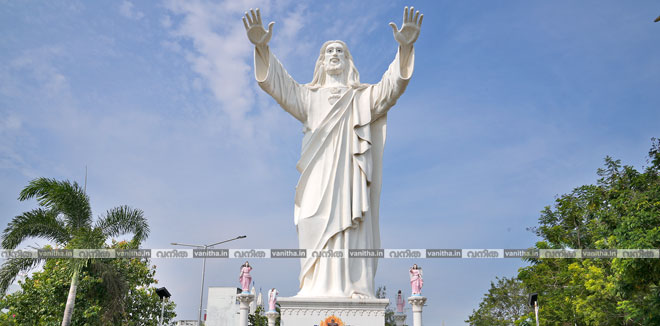 chenganashery-velamkanni-ksrtc-superfast-pilgrim-travel-jesus-statue