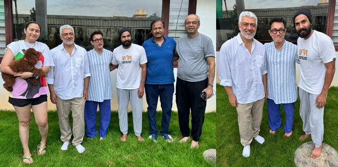 പ്രളയത്തില്‍ കുടുങ്ങിയ ആമിര്‍ഖാനും വിഷ്ണു വിശാലിനും സഹായവുമായി ഓടിയെത്തി അജിത്; വൈറലായി ചിത്രങ്ങള്‍