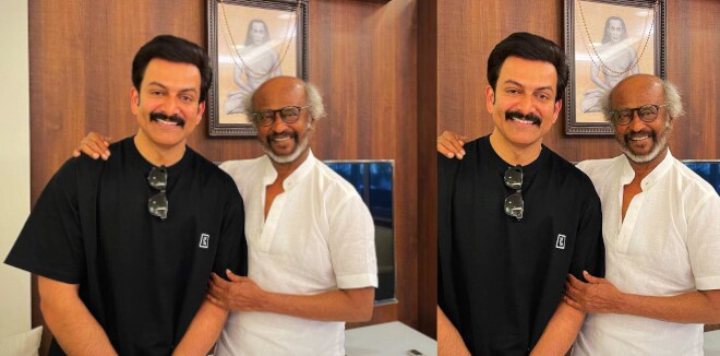 ‘എമ്പുരാൻ ട്രെയിലർ ആദ്യം കണ്ട വ്യക്തി’: രജനിക്കൊപ്പമുള്ള പൃഥ്വിരാജിന്റെ ഫാൻബോയ് നിമിഷം