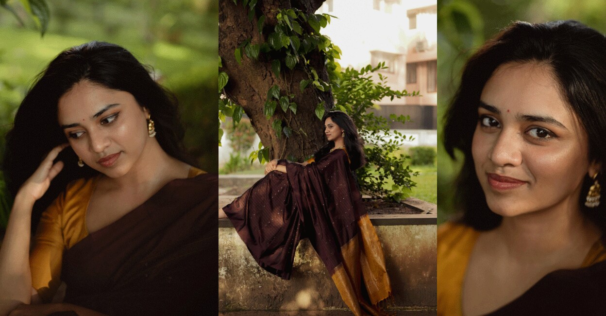 meenakshi-dileep-saree-look-gif