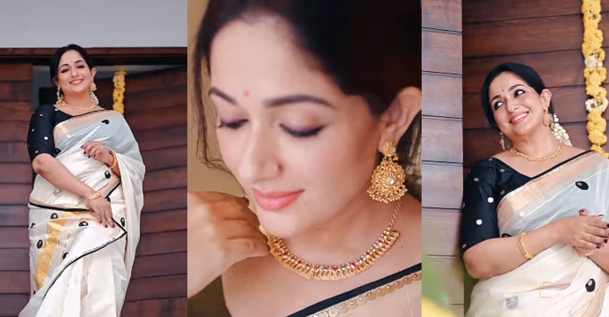 kavya-madhavan-onam-saree