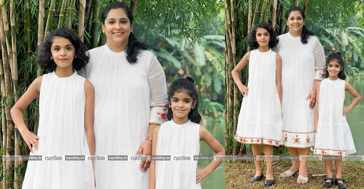 മോഡൽ: അഡ്വ. ബെസി ടോം, റ്റിയ കോര അഞ്ചേരിൽ, ദുഅ കോര അഞ്ചേരിൽ, ഫോട്ടോ: ശ്രീകാന്ത് കളരിക്കൽ

