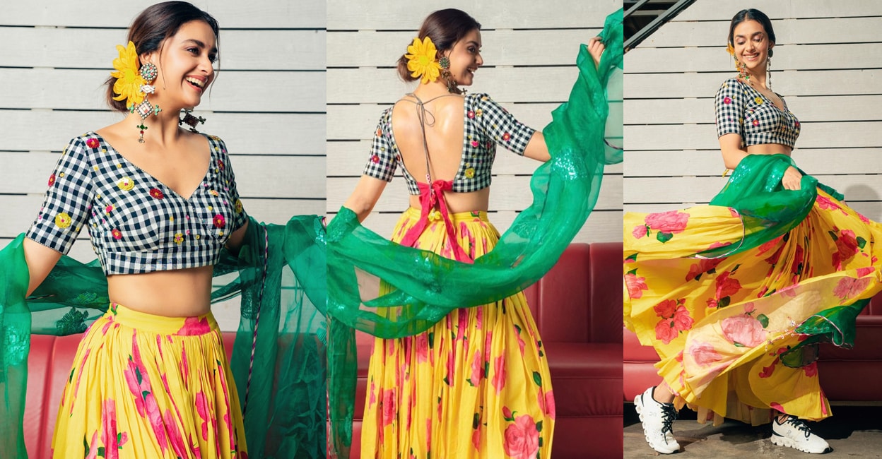 keerthy-suresh-yellow-lehanga