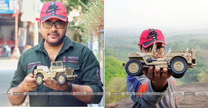 ഡൈകാസ്റ്റ് ട്രെൻഡ് എന്നാ സുമ്മാവാ... എട്ടുമാസമെടുത്തു പ്രവീൺ ഉണ്ടാക്കിയ വില്ലീസ് ജീപ്പ് റെക്കോർഡിട്ടത് ഇങ്ങനെ 