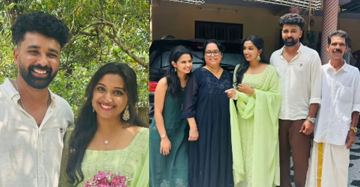 meenakshi-raveendran-brother-wedding-engagement