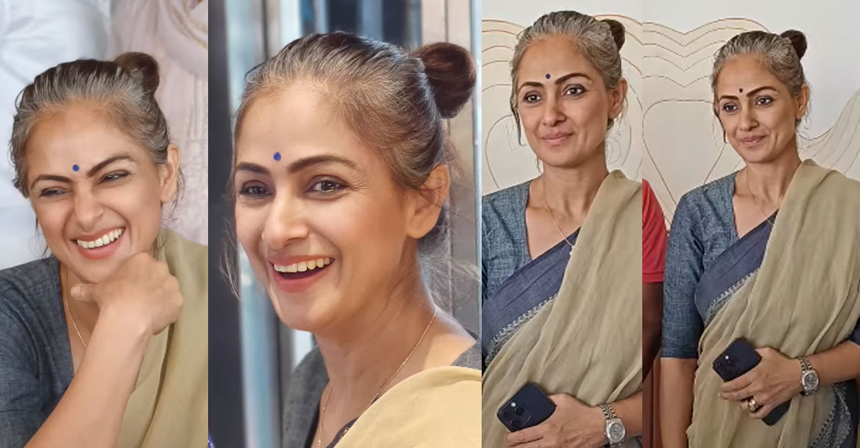 ആളാകെ മാറിപ്പോയല്ലോ എന്നു ആരാധകർ: സാരിയിൽ, സിംപിൾ ലുക്കിൽ സിമ്രാൻ