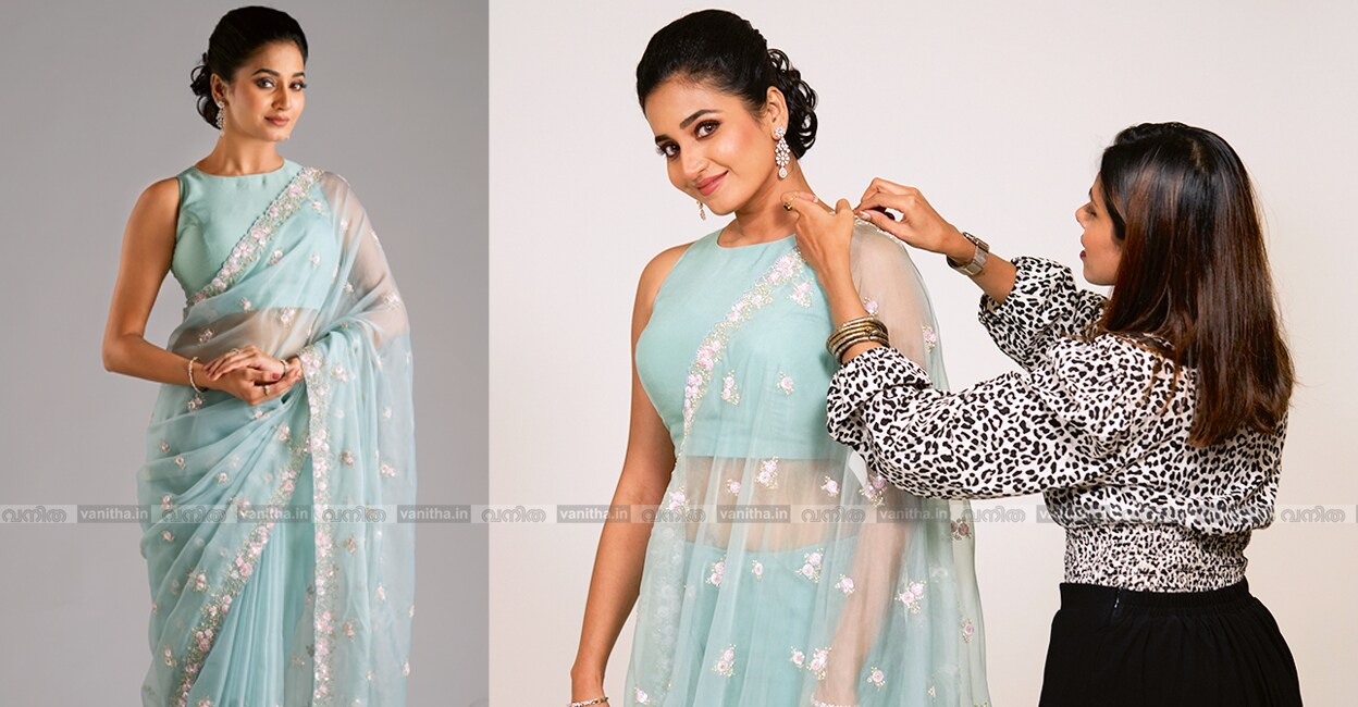 organza-saree-draping