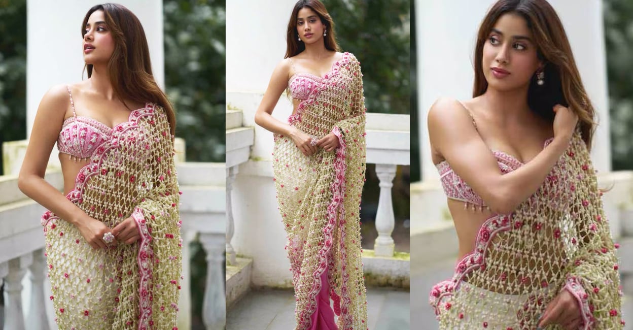 janhvi-kapoor-jasmine-saree