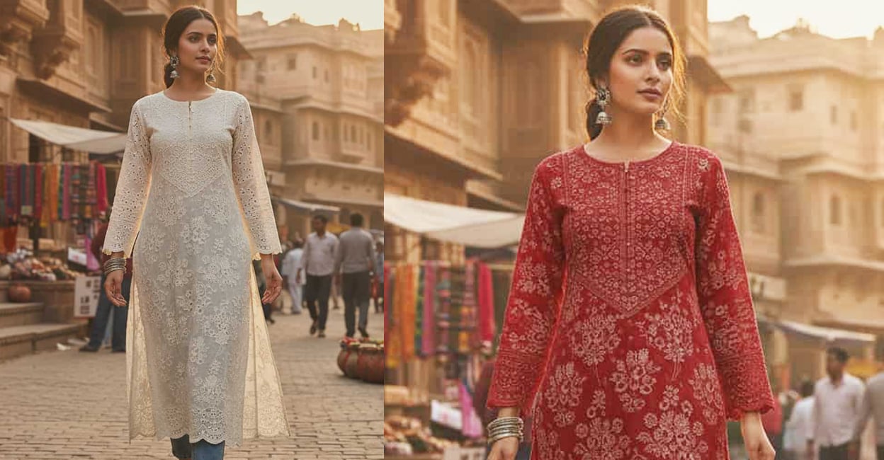 chikenkari-kurthi