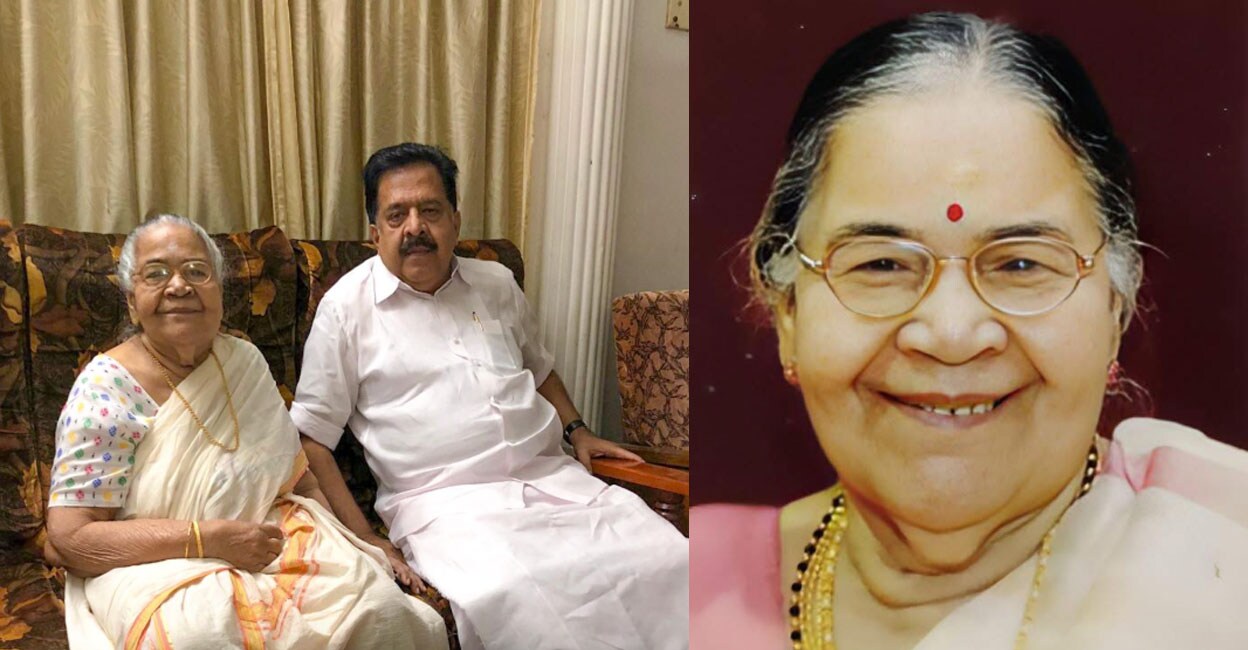 ramesh-chennithala-mother