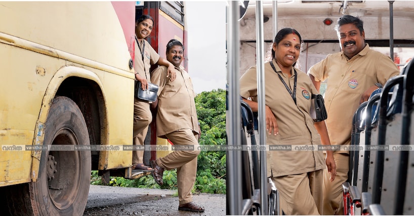 സ്നേഹത്തിന്റെ ഡബിൾ ബെൽ; ഇവരാണു കെഎസ്ആർടിസി ബസിലെ ചേച്ചിയും അനിയനും