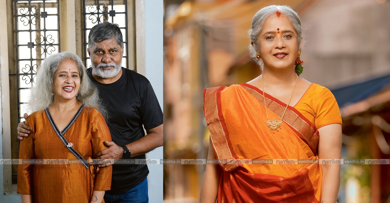 കൃഷ്ണവേണി ഭർത്താവ് ശേഷാദ്രിനാഥ ശർമയ്ക്കൊപ്പം (ഫോട്ടോ: അരുൺ സോൾ)