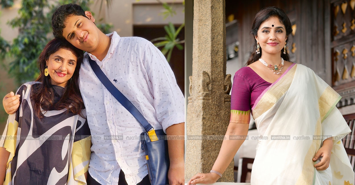 മേതിൽ ദേവിക മകൻ ദേവാംഗിനൊപ്പം