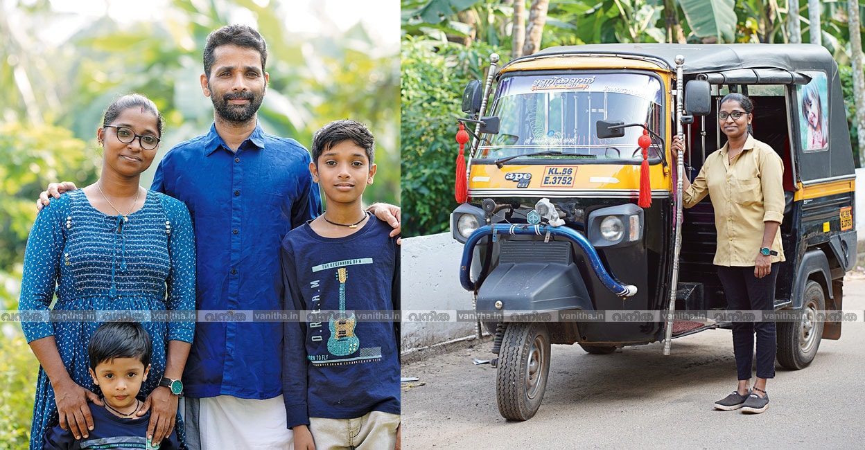 മകൻ ഗോകുൽ കൃഷ്ണ, ഭർത്താവ് ബിജു, ഇളയമകന്‍ ഗൗതം കൃഷ്ണ എന്നിവരോടൊപ്പം ഷിചിന