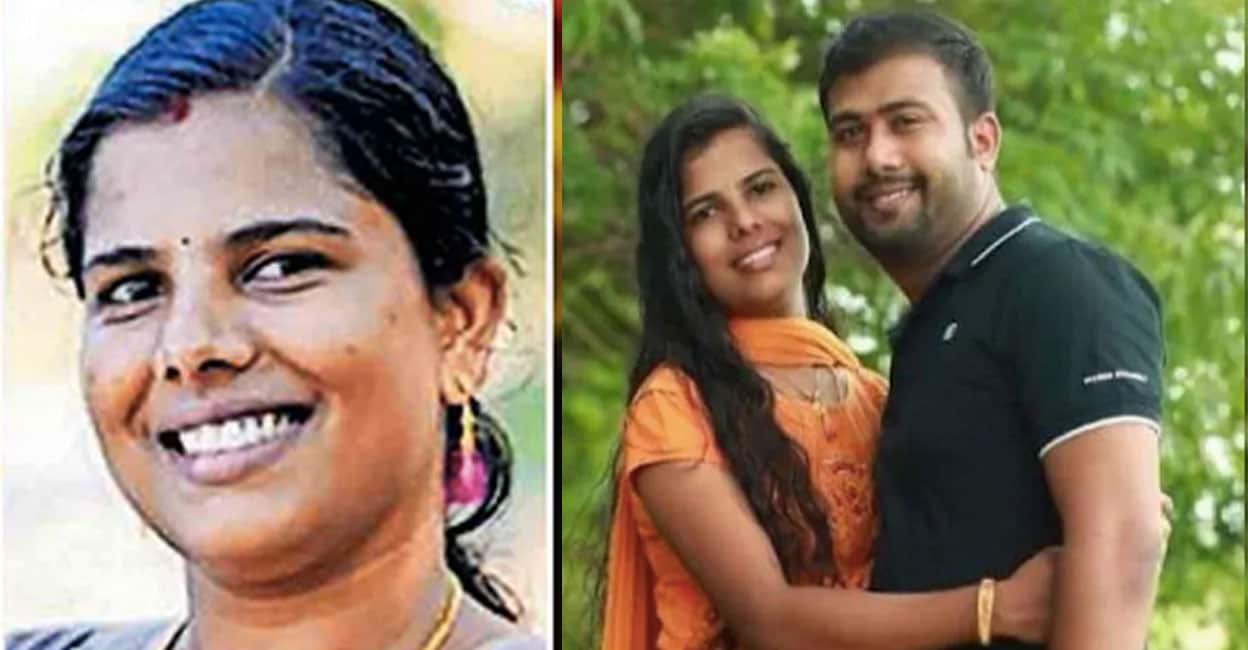 നേഖ, അറസ്റ്റിലായ ഭർത്താവ് പ്രദീപ്. 