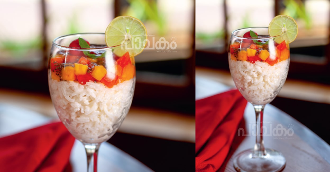 Creemylemonricewithtropicalsalsa