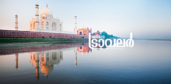 Taj Mahal River Sunrise Agra Morning