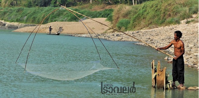 Siju simsang river fishing